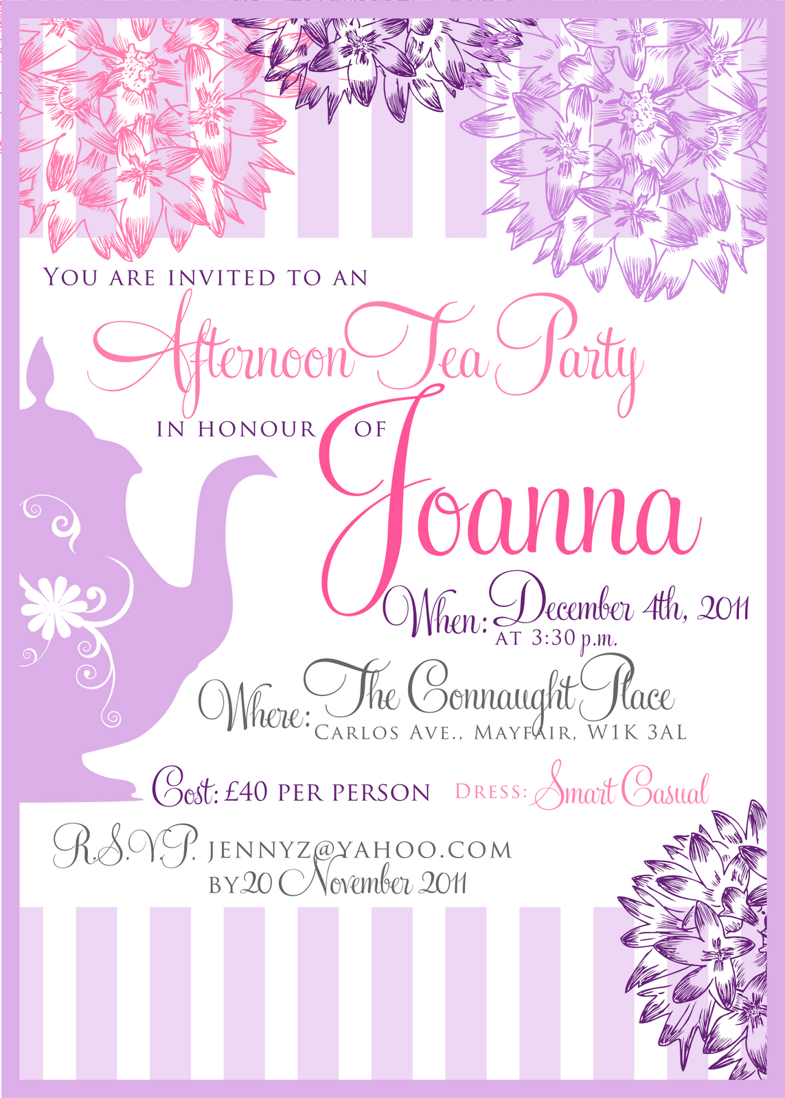 Tea Party Ba Shower Invitation Templates Wall Tea Party inside size 1143 X 1600