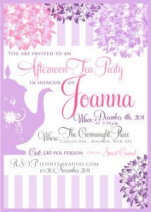 Tea Party Ba Shower Invitation Templates Wall Tea Party intended for measurements 1143 X 1600