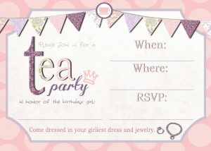 Tea Party Invitation Template Download Invitetown Girls Tea regarding sizing 1600 X 1143