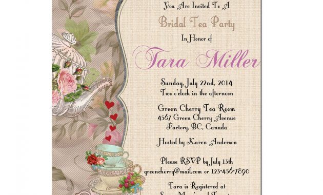 Tea Party Invitation Template High Tea Party Invitations Free pertaining to sizing 1360 X 1360