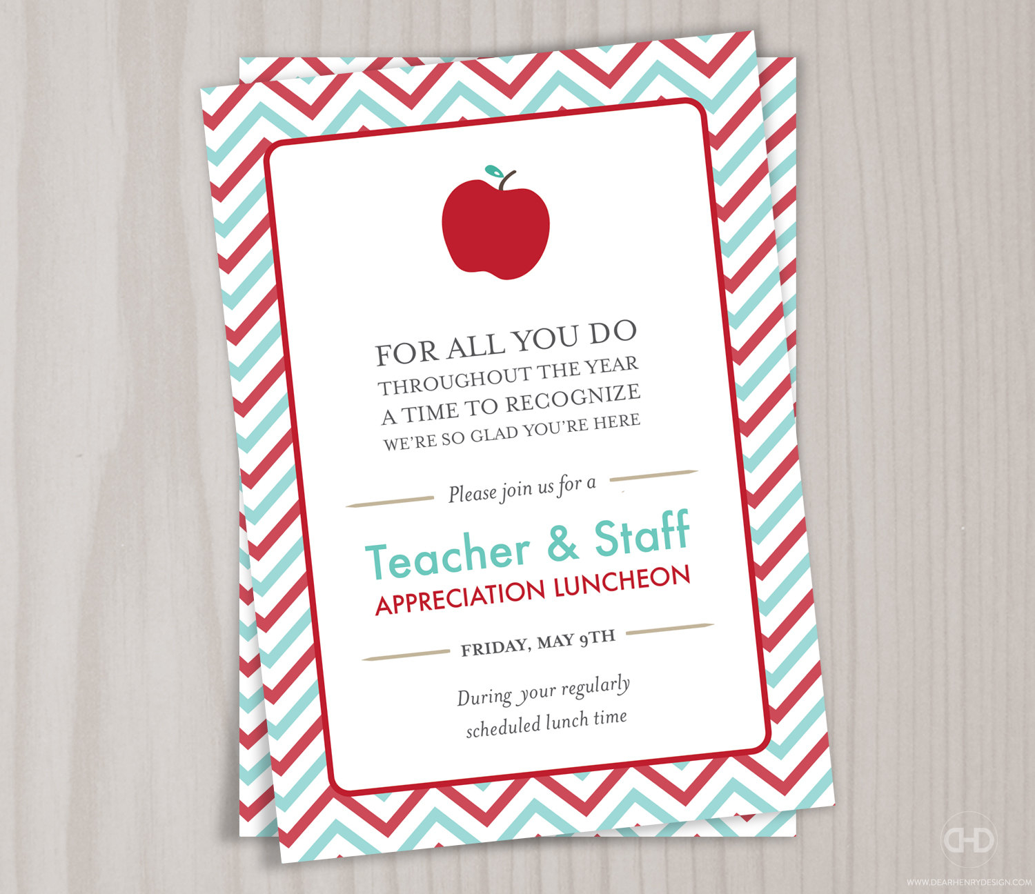 Teacher Appreciation Invitation Printable Teacher Thank You Etsy for sizing 1500 X 1296