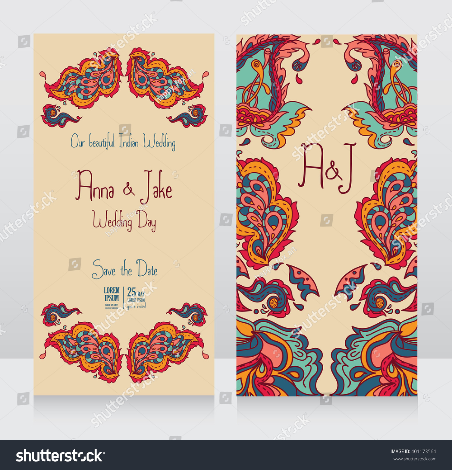 Template Wedding Invitation Indian Style Traditional Stock Vector within measurements 1500 X 1560