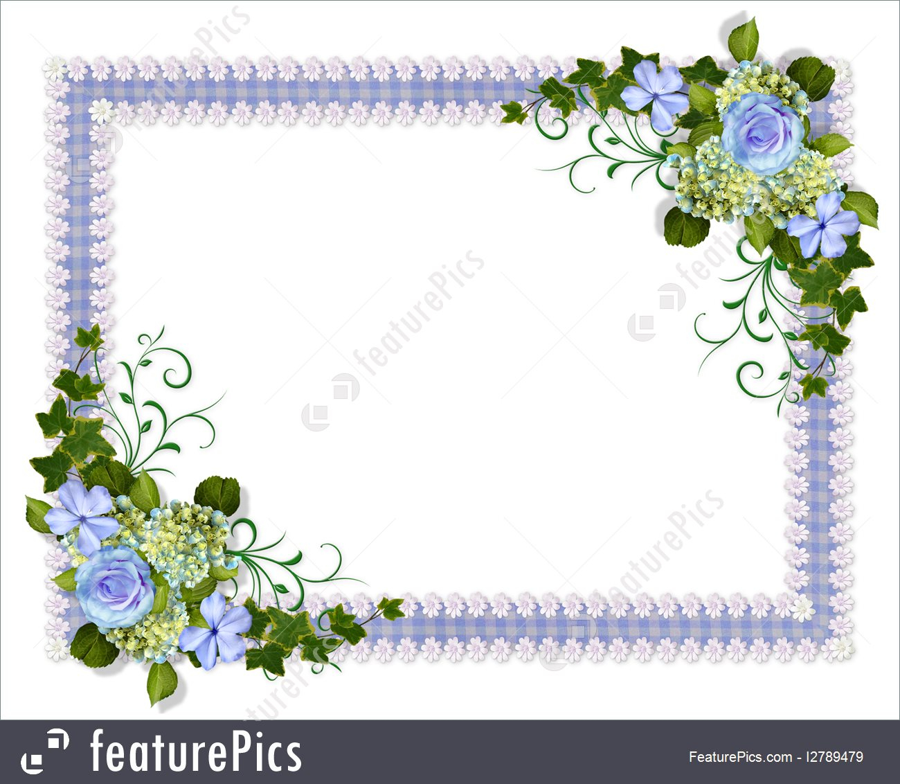 Templates Blue Floral Invitation Template Stock Illustration in measurements 1300 X 1132