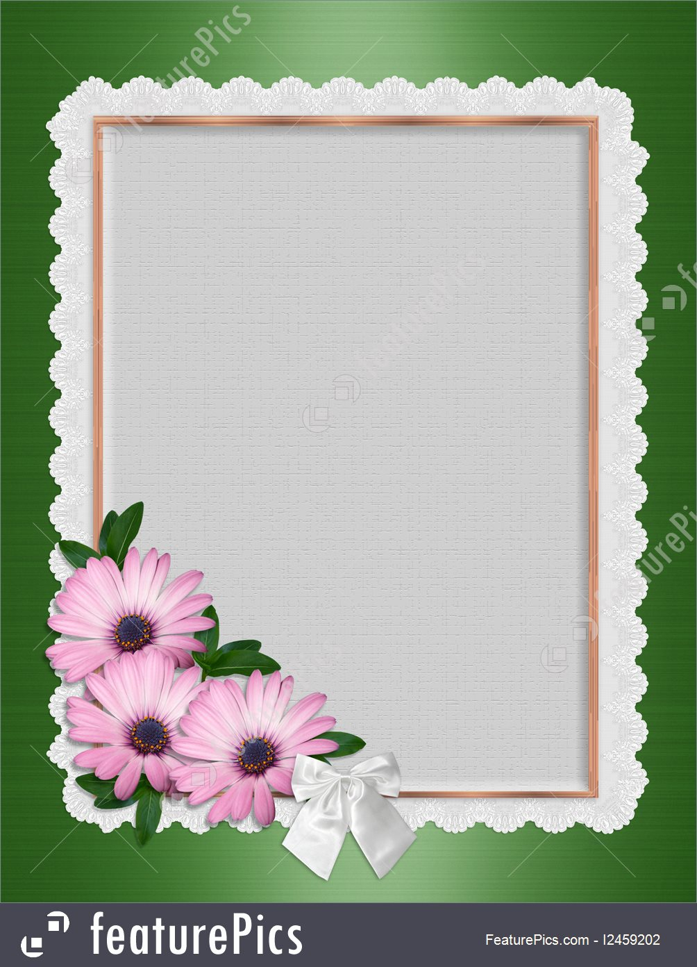 Templates Daisy Border Wedding Invitation Stock Illustration in dimensions 1004 X 1392