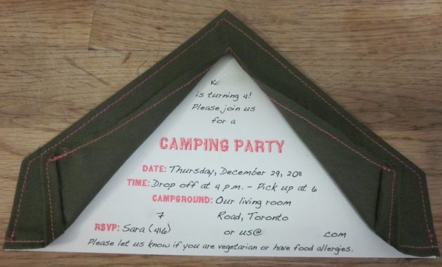 Tent Invitations Sweet Crunchy with regard to measurements 3950 X 2367