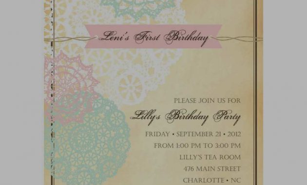 The 20 Best Ideas For Vintage Birthday Invitations Home inside dimensions 950 X 950