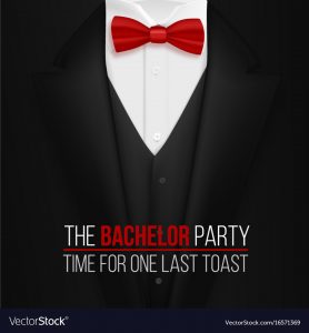 The Bachelor Party Invitation Template Realistic Vector Image with regard to measurements 1000 X 1080