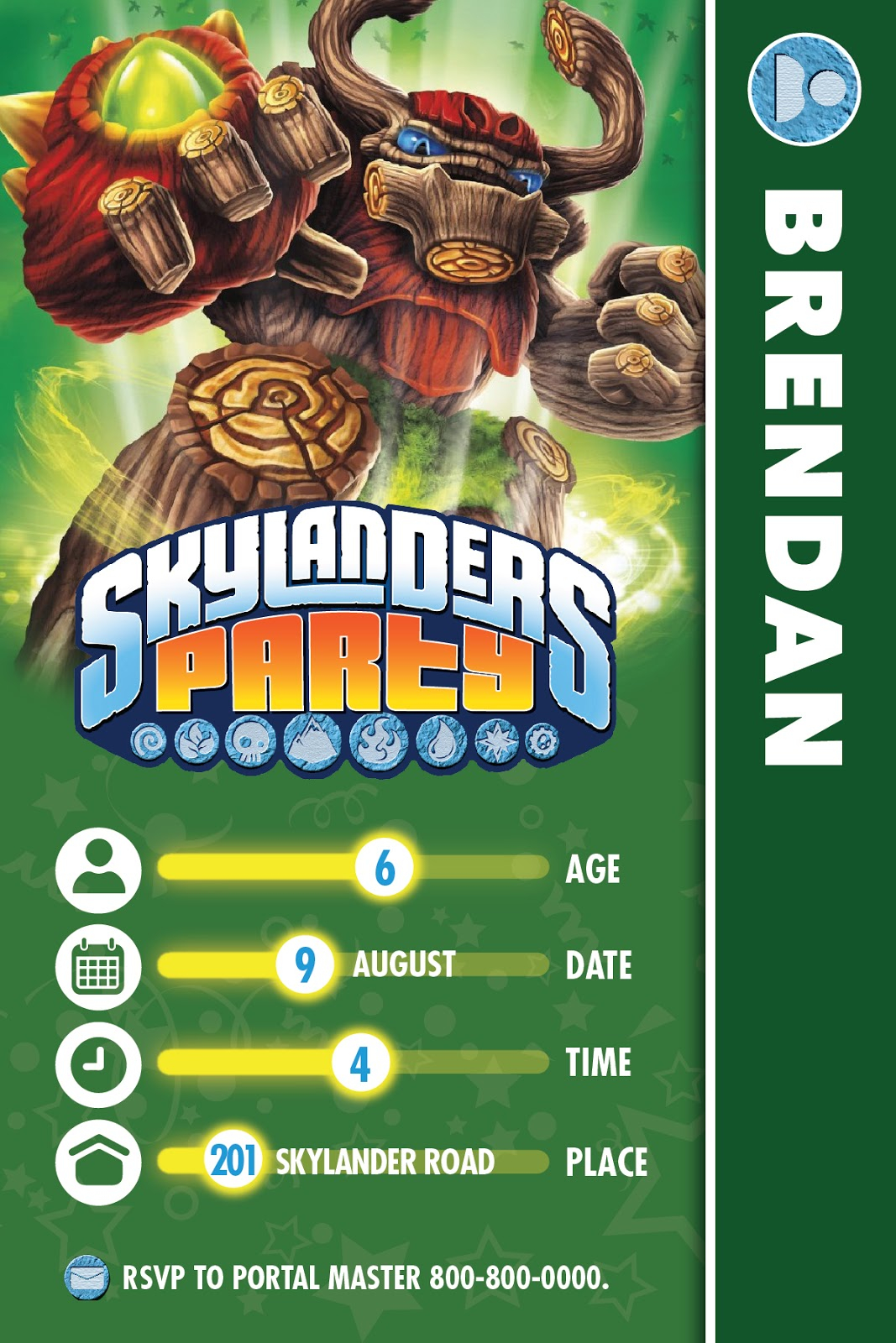 The Bubbly Hostess Skylanders Birthday Party with regard to sizing 1067 X 1600