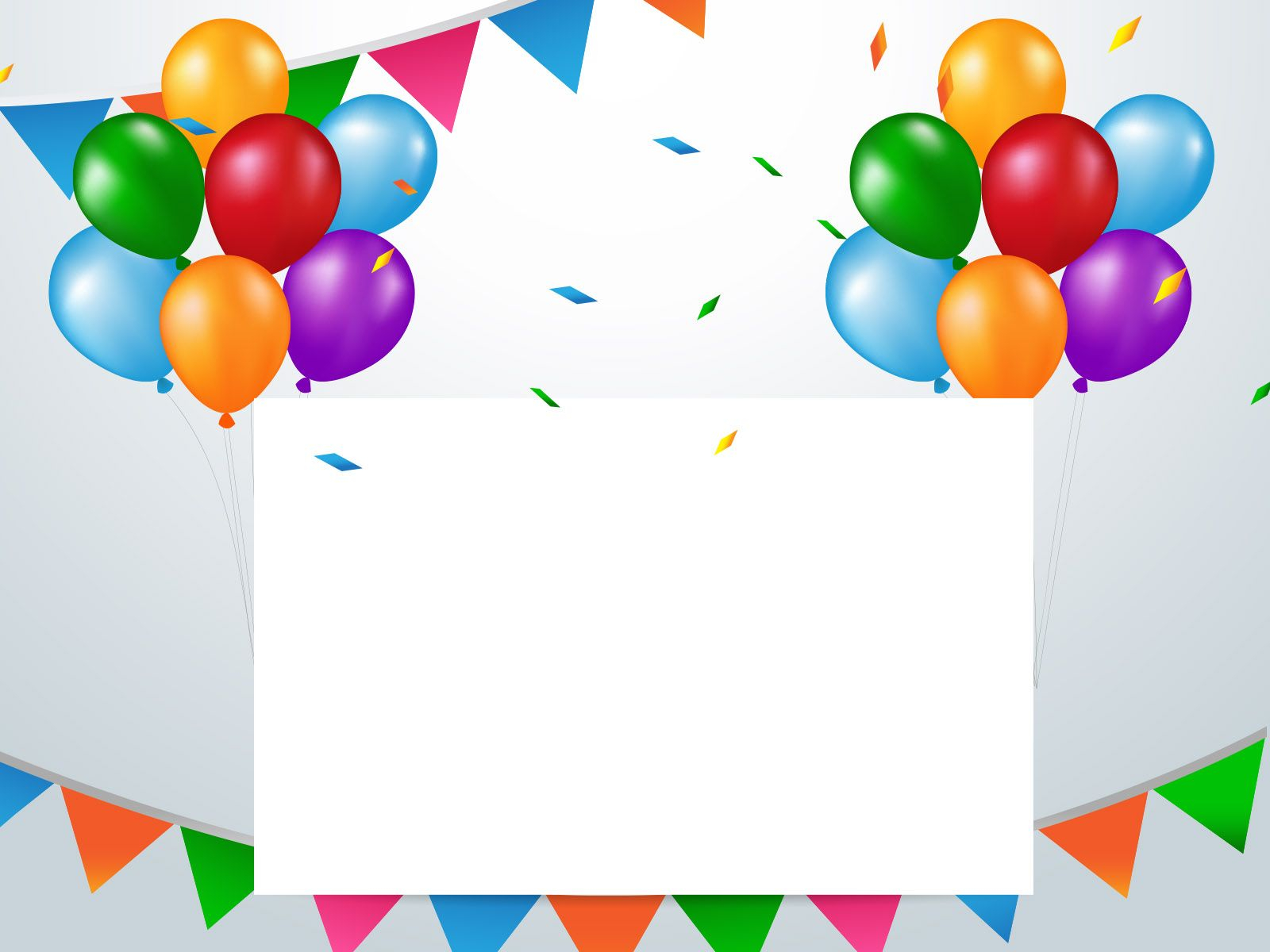 This Colourful Birthday Balloons Powerpoint Background Designed For for dimensions 1600 X 1200