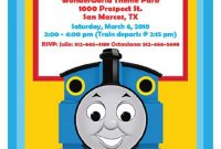 Thomas The Train Birthday Invitations Template Free Party within measurements 756 X 1168