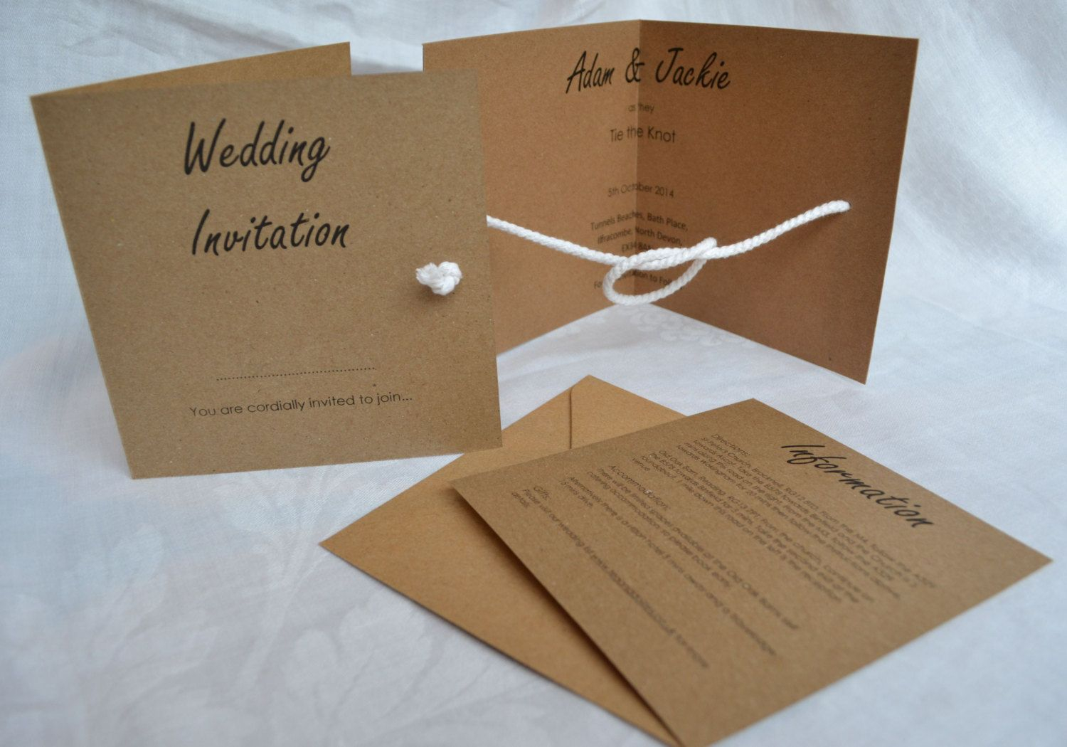 Tie The Knot Wedding Invitation Teaanddoiliesonline Wedding In with proportions 1500 X 1050