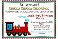 Train Birthday Invitations With Picture Birthday Invitations for size 1500 X 1080