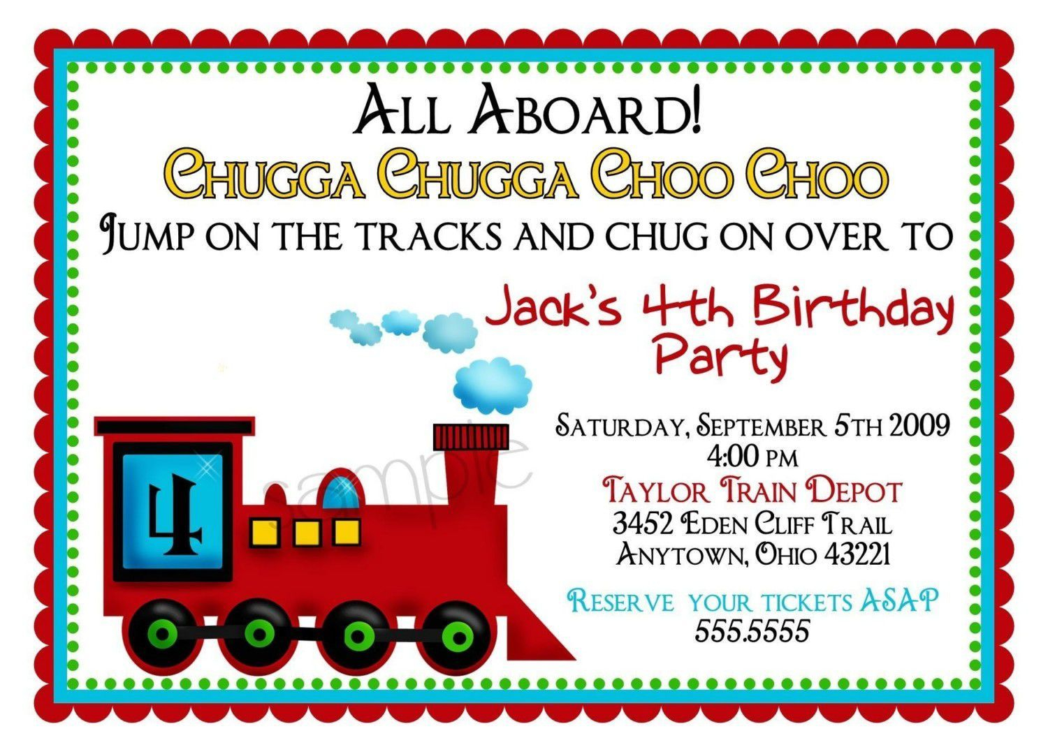Train Birthday Invitations With Picture Birthday Invitations inside proportions 1500 X 1080
