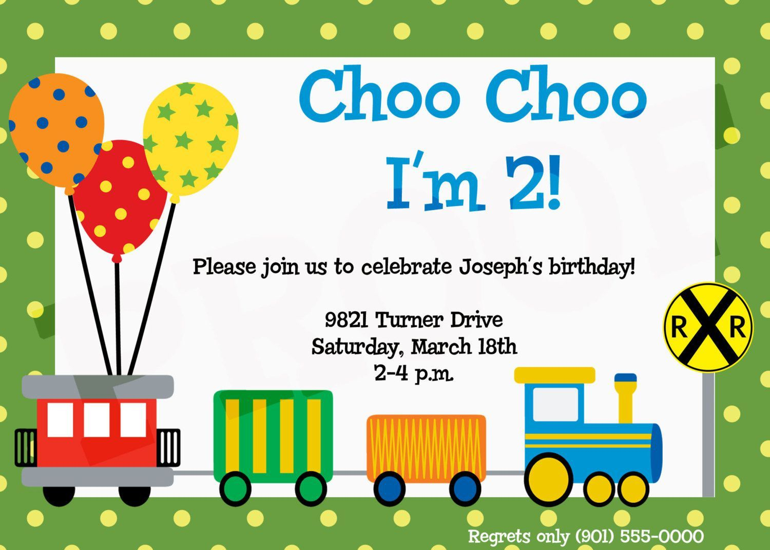 Train Birthday Invite Poem Birthday Invitations Template Train inside size 1500 X 1071