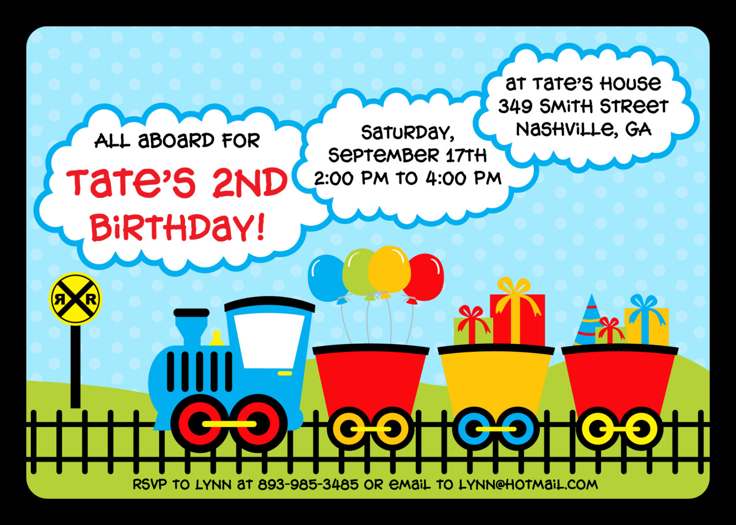 Train Birthday Invites Birthday Invitation Examples pertaining to proportions 1500 X 1071