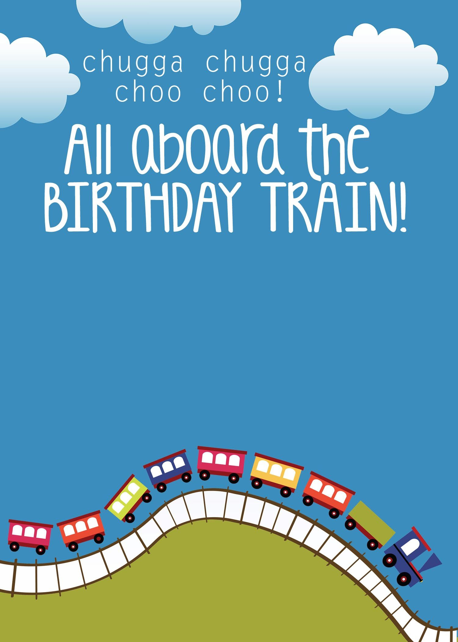 Train Themed Birthday Party Free Printables Birthday Party intended for sizing 1500 X 2100