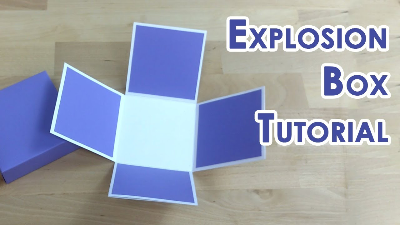 Tutorial Template Tealight Cake Explosion Box Youtube regarding sizing 1280 X 720