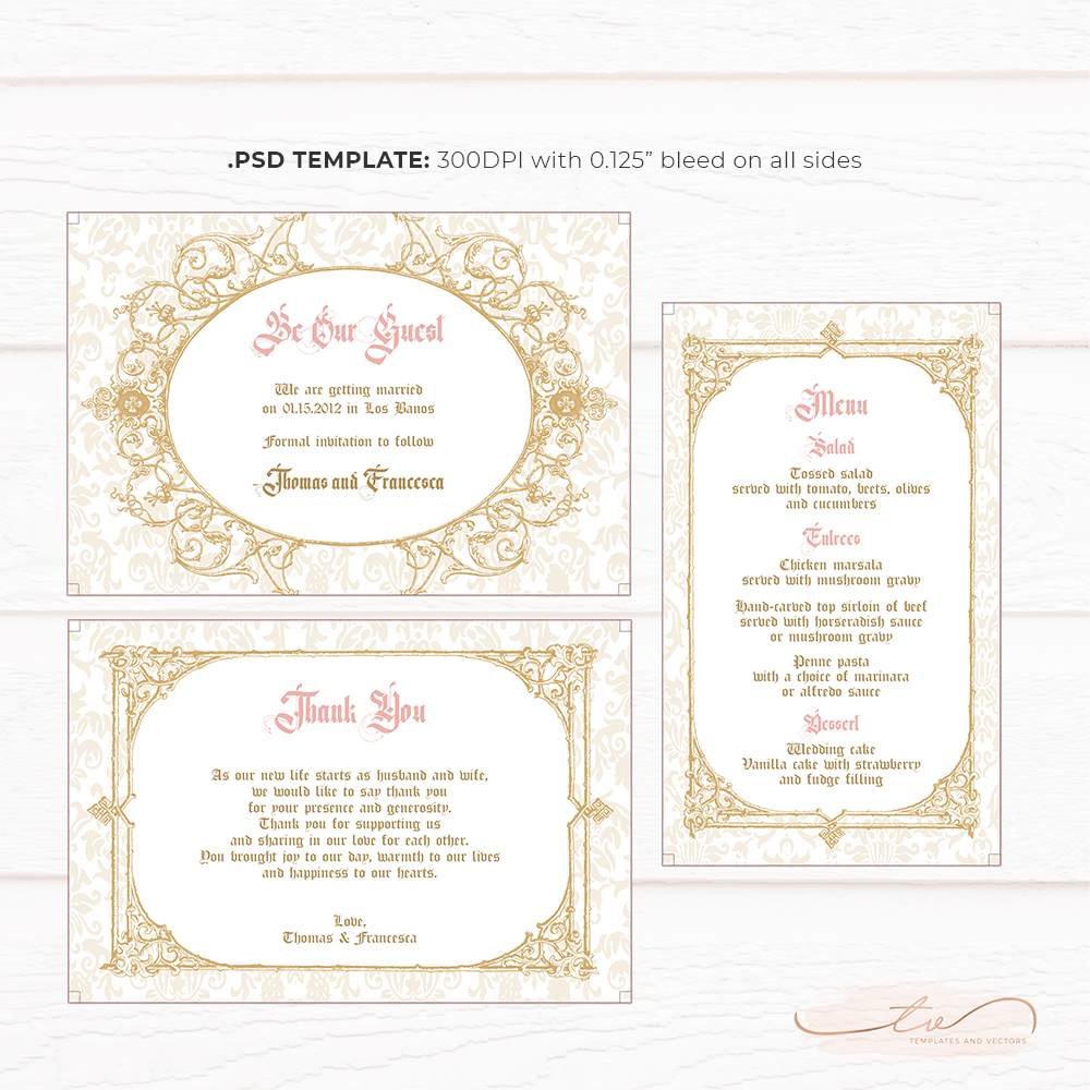 Tvw184 Be Our Guest Royal Wedding Invitation Template with size 1000 X 1000