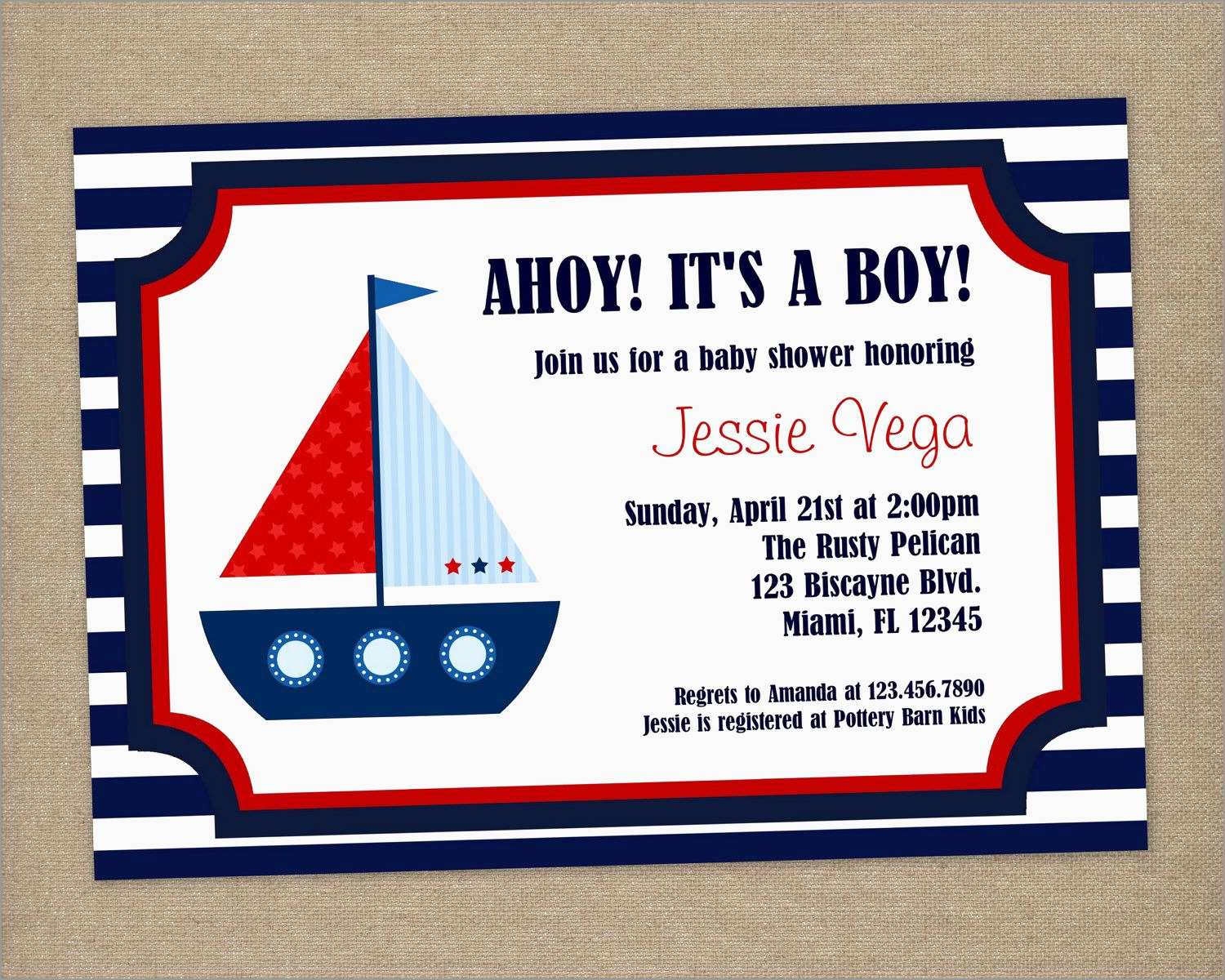 Unique Free Nautical Invitation Templates Best Of Template with proportions 1500 X 1200