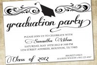 Unique Ideas For College Graduation Party Invitations Templates intended for dimensions 1500 X 1471