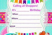 Updated Free Printable Shopkins Birthday Invitation Template throughout measurements 1200 X 1800