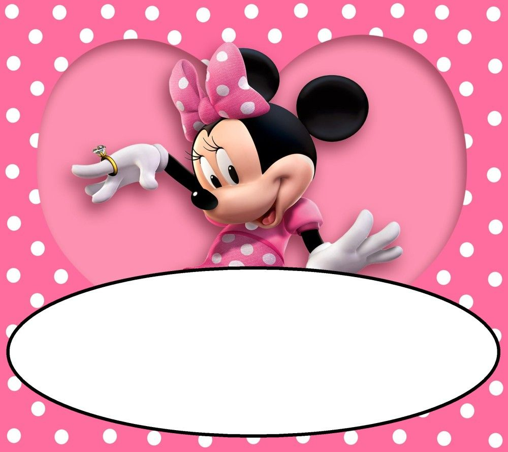 Use Our Printable Minnie Mouse Invitation Templates To Make Your pertaining to dimensions 1000 X 889