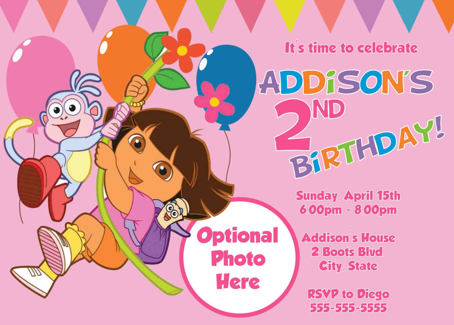 Use The Form Below To Delete This Dora Birthday Party The Explorer inside proportions 1500 X 1074