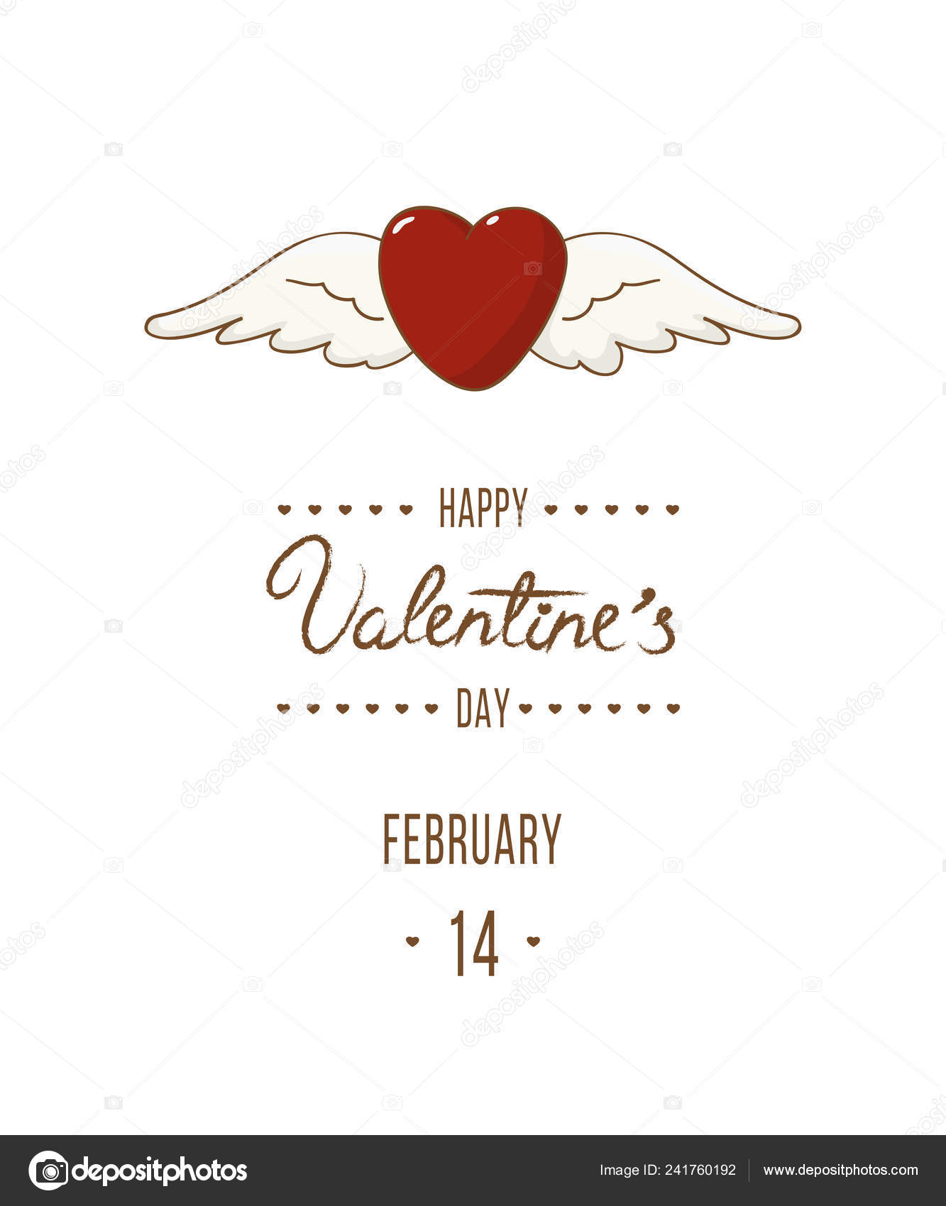 Valentine Day Greeting Card Postcard Party Invitation Template Heart in sizing 1333 X 1700