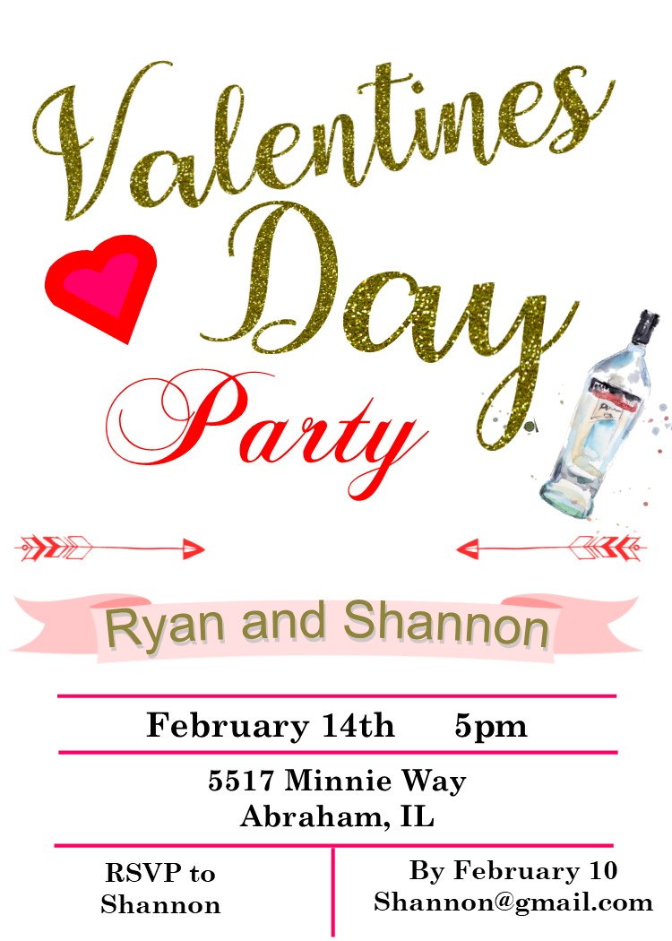 Valentine Party Invitation Template Invitation Templates Free intended for proportions 750 X 1050