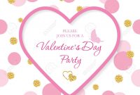 Valentine S Day Invitation Template Included Laser Cutout Heart regarding sizing 1300 X 1300