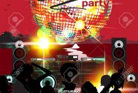 Vector Summer Party Invitation Disco Style Night Beach Dj inside proportions 919 X 1300