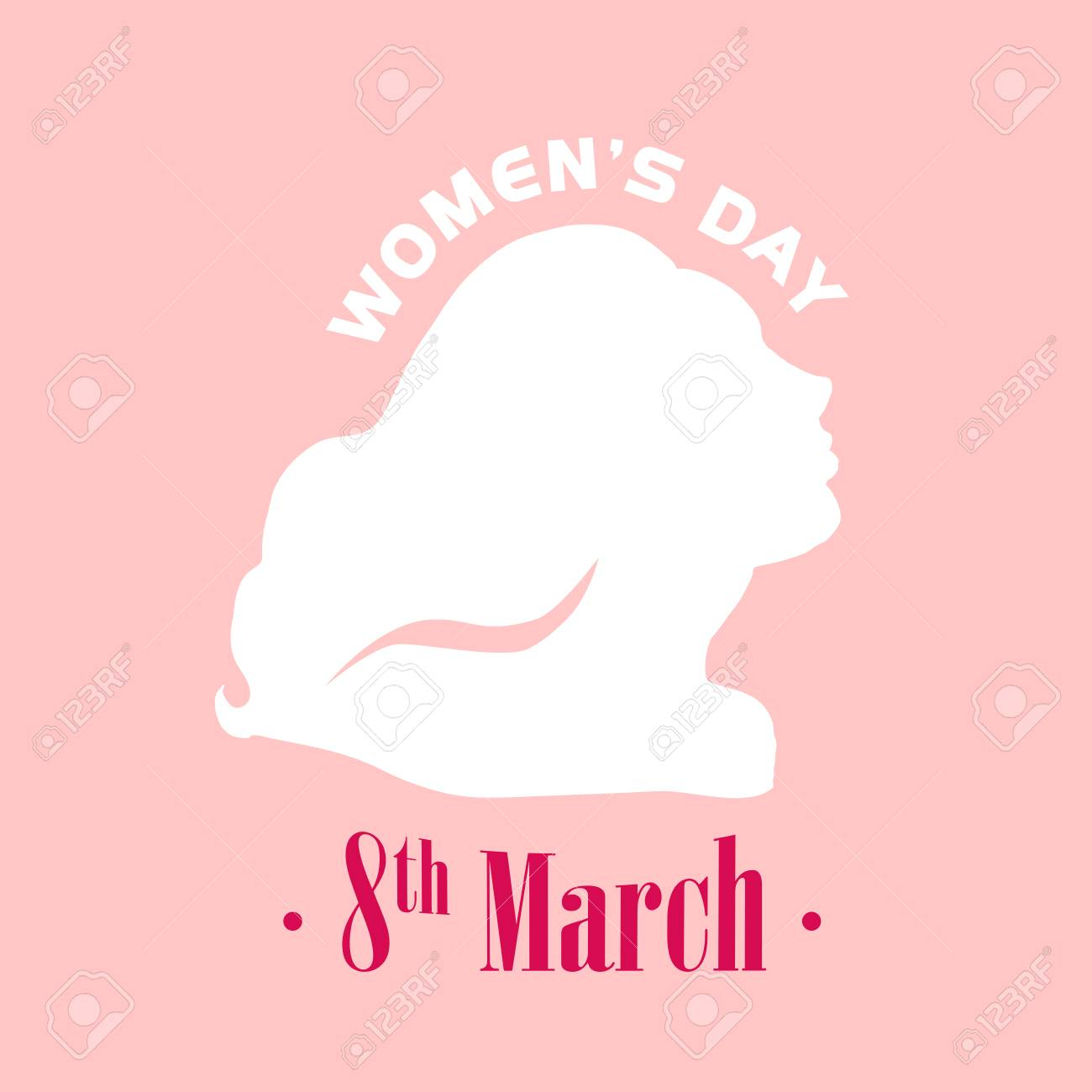 Vector Womens Day Card Template Invitation Card Congratulation pertaining to proportions 1300 X 1300