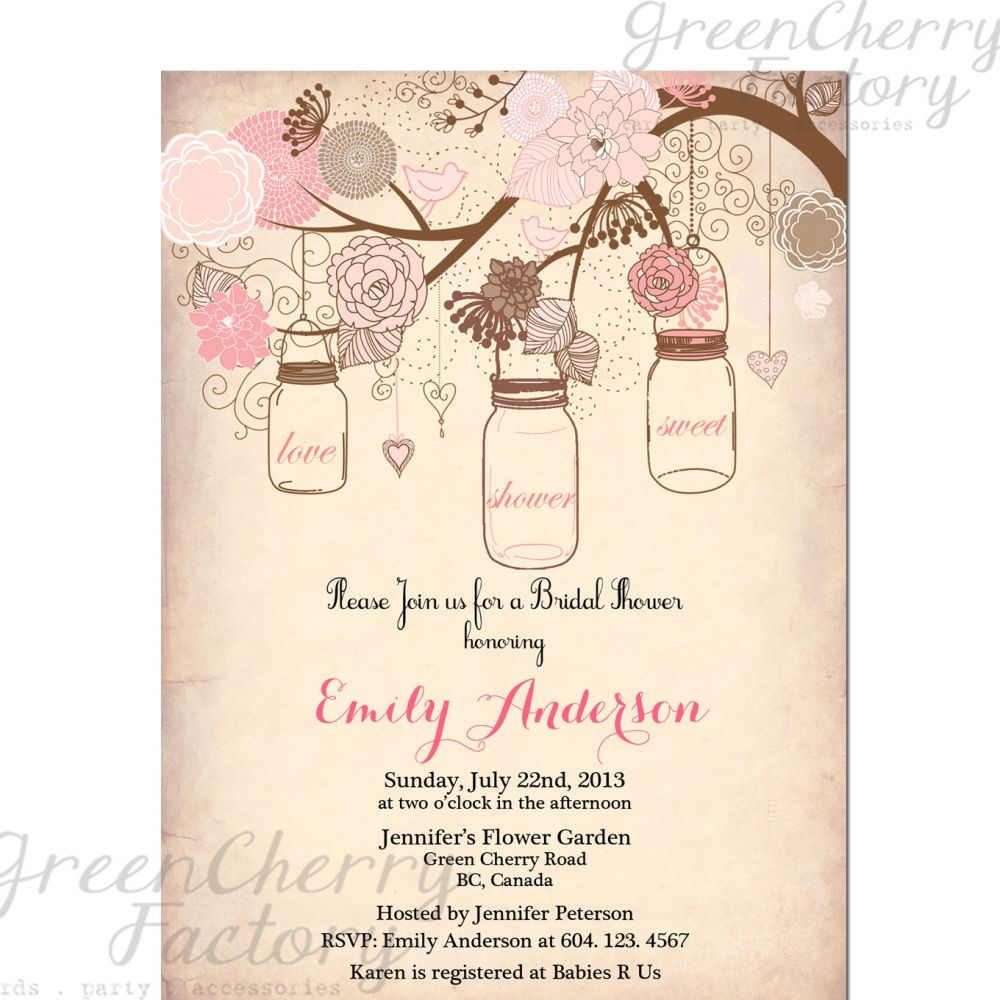 Vintage Bridal Shower Invitation Templates Free Projects To Try in measurements 1000 X 1000