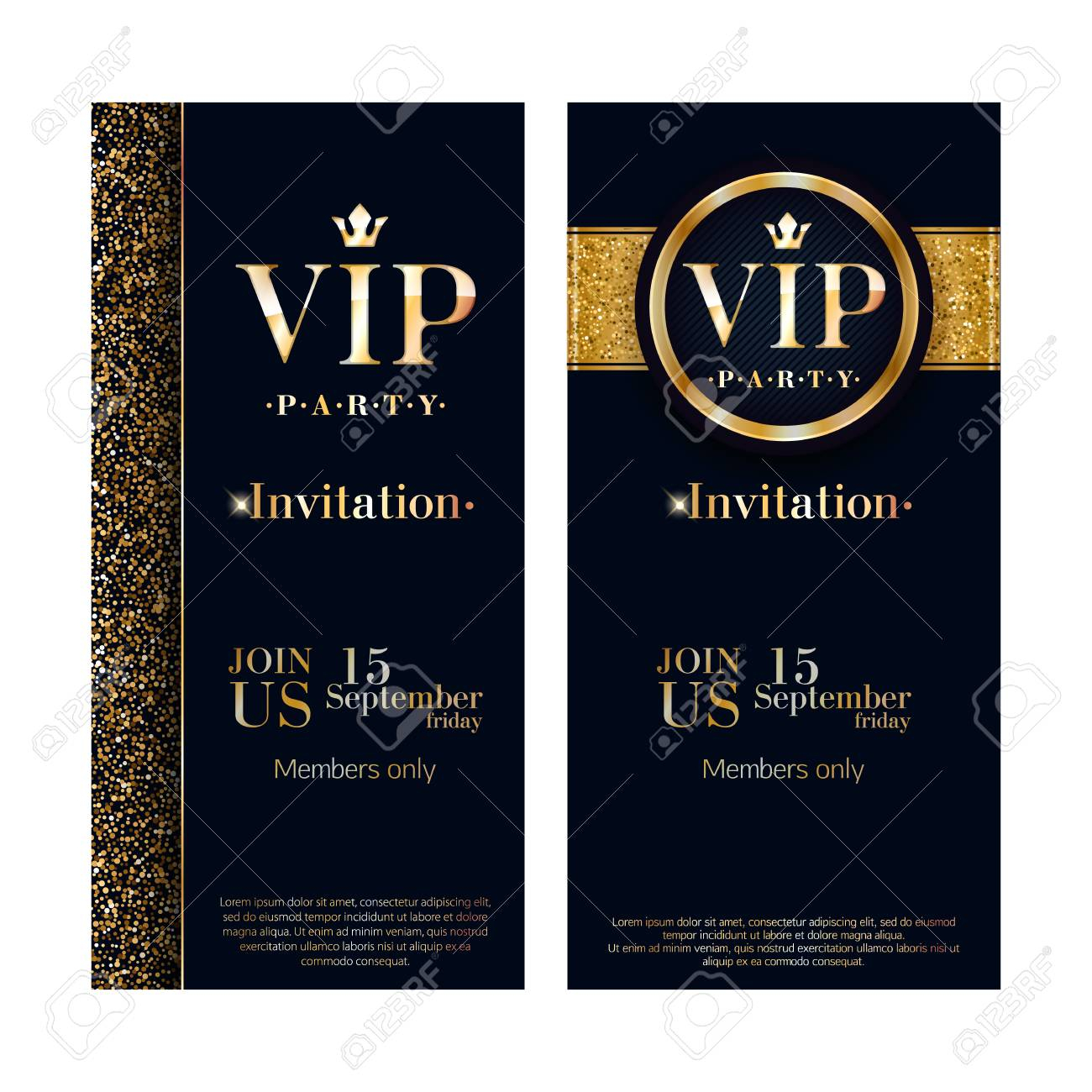 Vip Invitation Card Premium Design Template Royalty Free Cliparts inside sizing 1300 X 1300