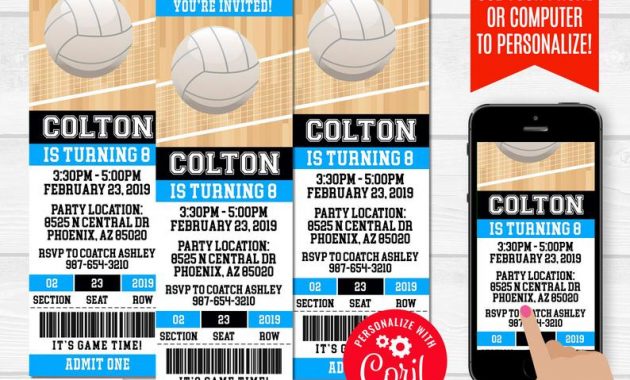 Volleyball Party Invitation Template Invitation Templates Free pertaining to sizing 794 X 1103