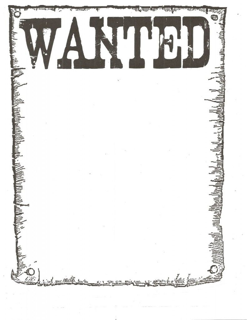 Wanted Poster Template For Kidsclassroom Books Worth Reading throughout size 792 X 1024