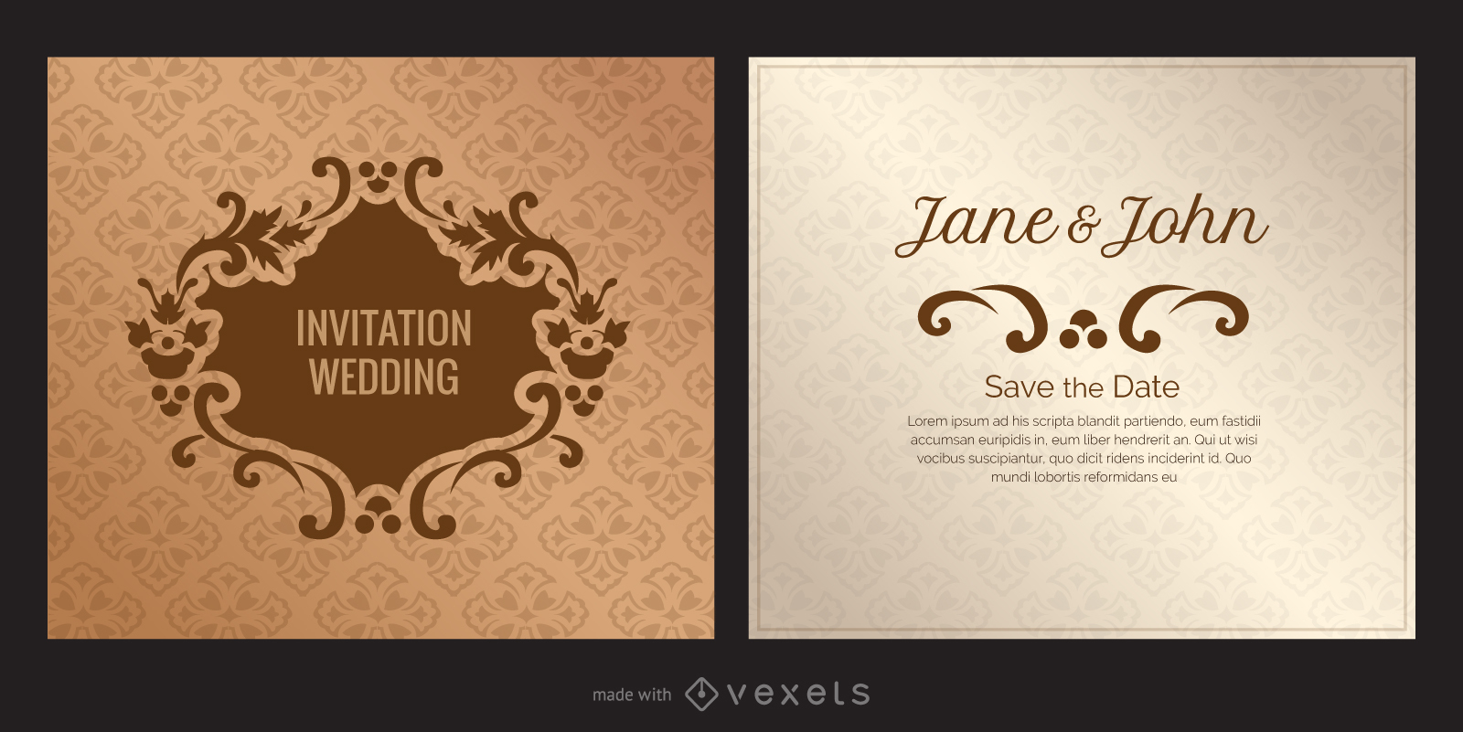 Wedding Card Invitation Maker Editable Design inside measurements 1600 X 801