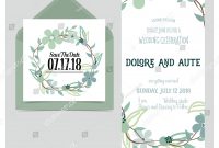 Wedding Invitation Card Romantic Flower Templates Stock Vector regarding dimensions 1500 X 1600