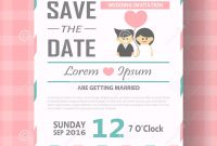 Wedding Invitation Card Template Vector Illustration Wedding with regard to size 1300 X 1390