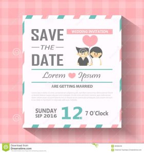 Wedding Invitation Card Template Vector Illustration Wedding with regard to size 1300 X 1390