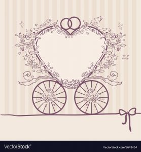 Wedding Invitation Coach Design Template Vector Image throughout sizing 1000 X 1080