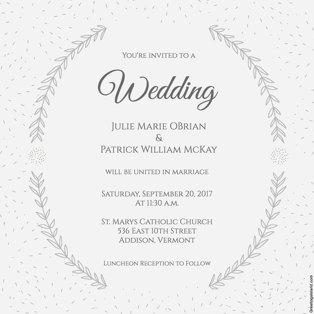 Wedding Invitation Email Template Template Business intended for dimensions 1024 X 1024