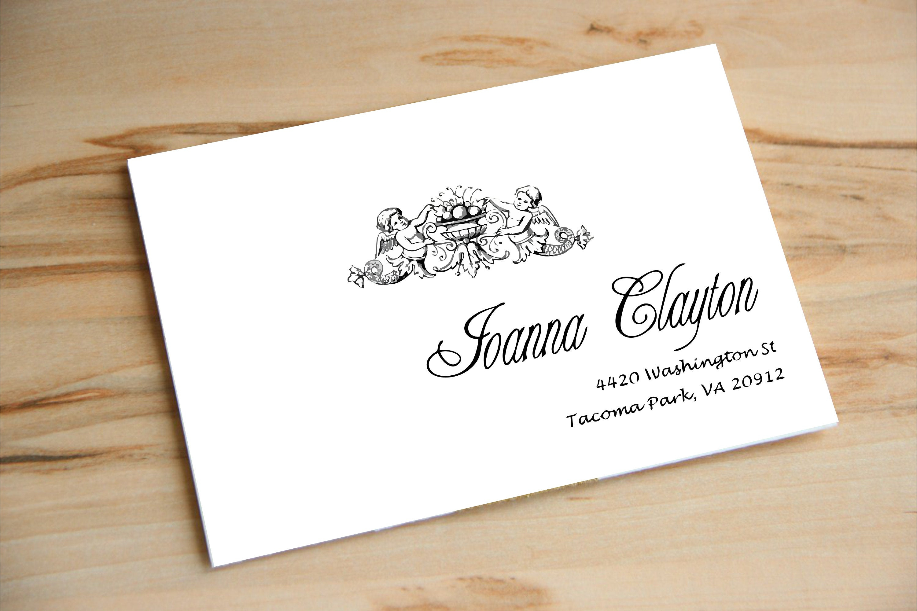 Wedding Invitation Envelope Template Hand Calligraphy Etsy throughout dimensions 3000 X 1999