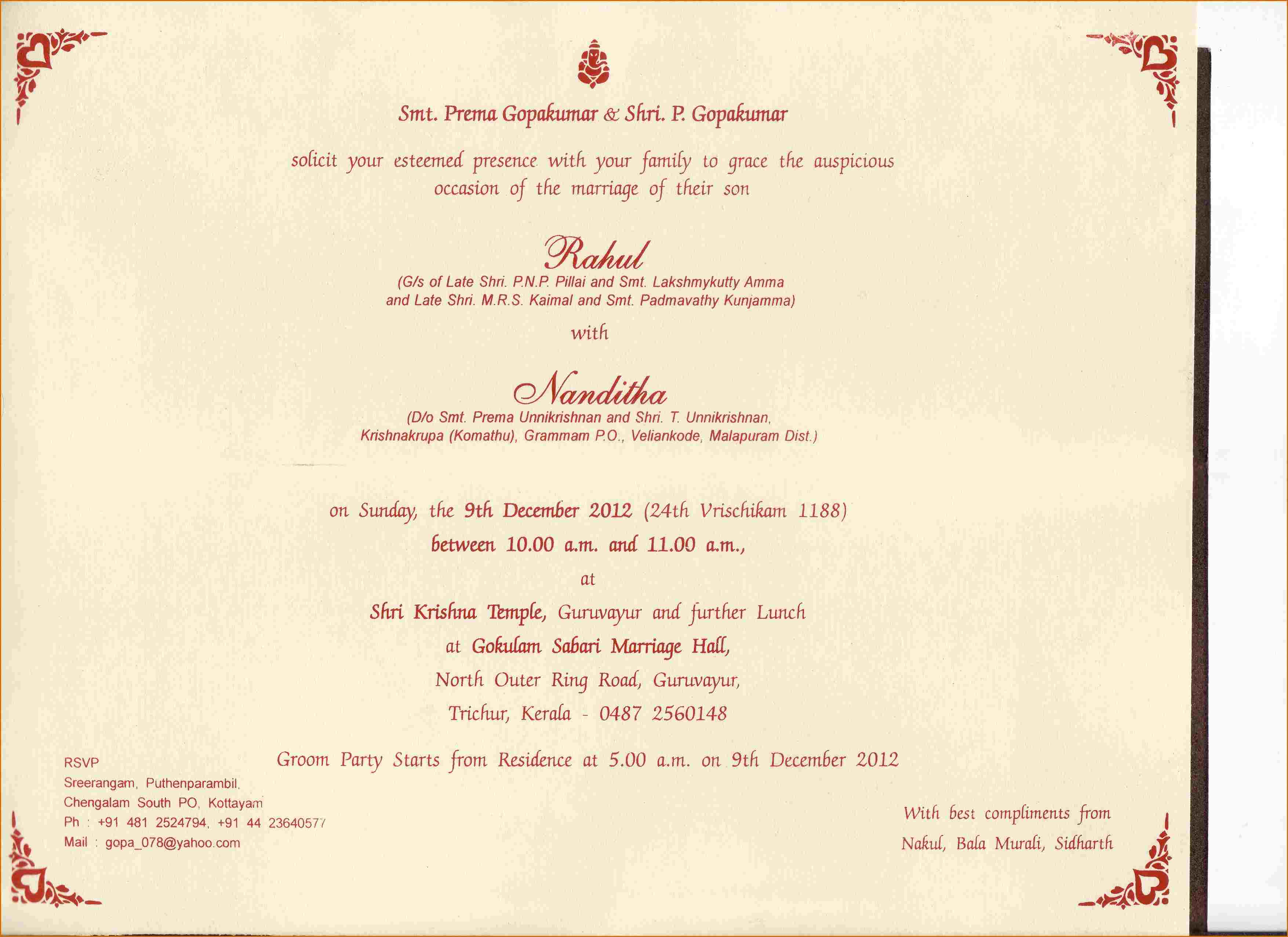 Wedding Invitation Letter Format Coursework Sample Tete De Moine with regard to proportions 3510 X 2554