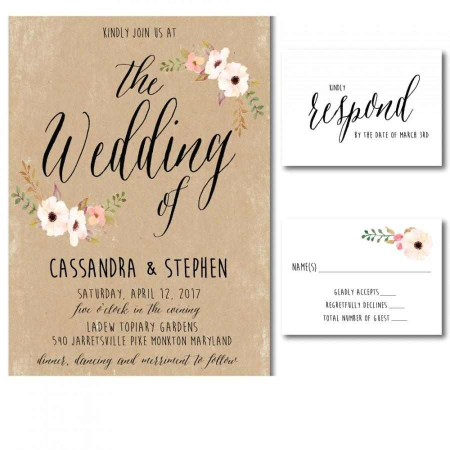 Wedding Invitation Printable Template Diy Printable Pdf Wedding in sizing 900 X 900