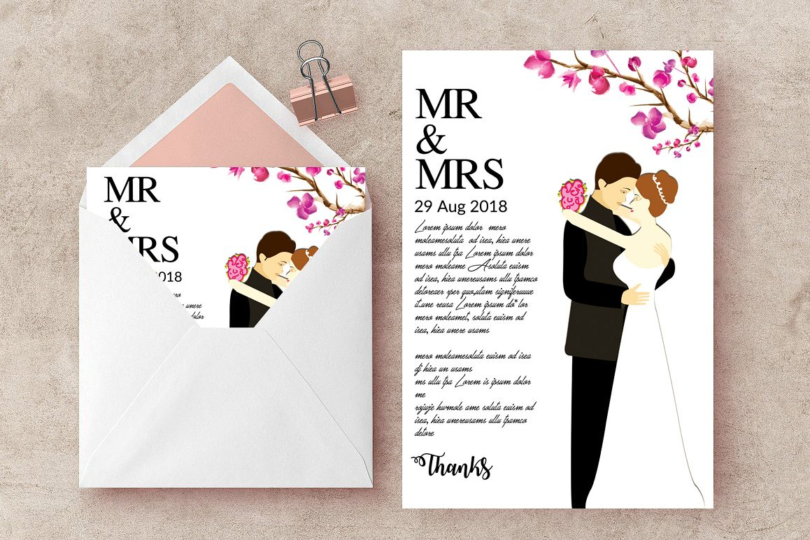 Wedding Invitation Psd Template intended for measurements 1158 X 772