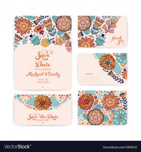 Wedding Invitation Template Envelope Thank You Vector Image throughout proportions 1000 X 1080