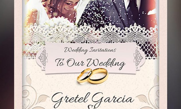 Wedding Invitation Template For Photoshop Invitation Templates Free within proportions 850 X 1051