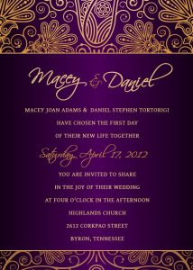 Wedding Invitation Template Free Download Psd App Design Purple for dimensions 1071 X 1500