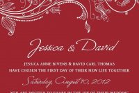 Wedding Invitation Template Red Invitation Templates Free intended for sizing 1920 X 2689